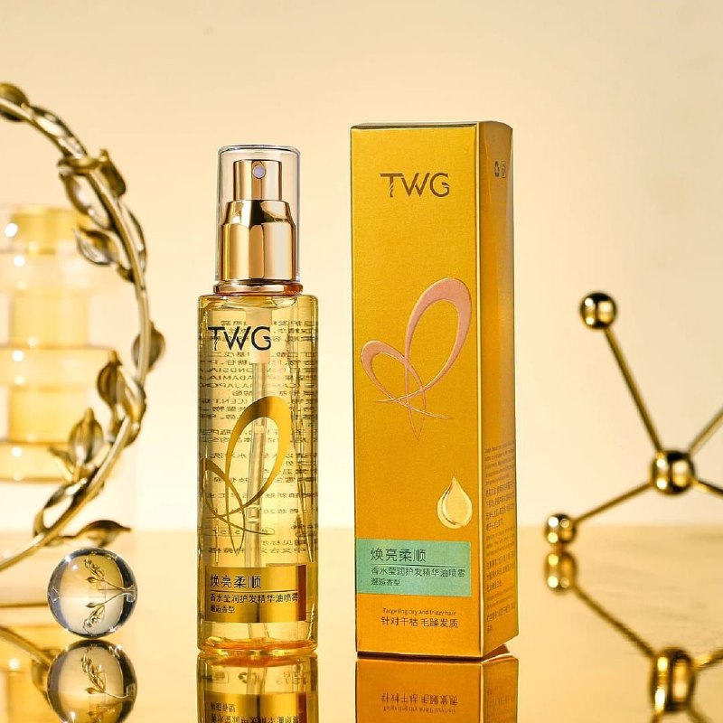 بخاخ زيت وسيروم العناية بالشعر TWG برائحة كوكو