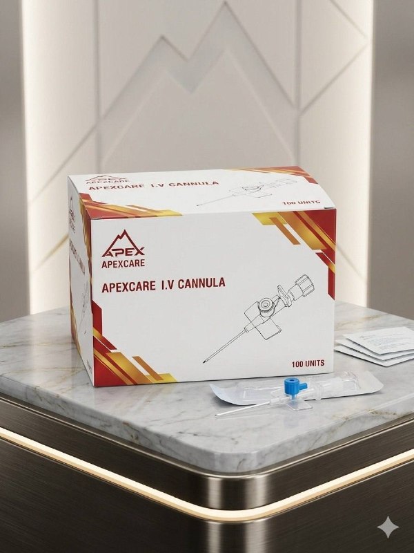 كانولا وريدية صفراء Apex Care كارتون (10 باكيت)