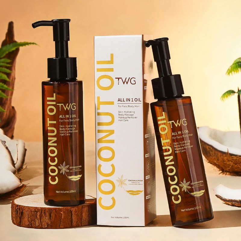 TWG زيت جوز الهند المجزأ للبشرة والشعر 100 مل