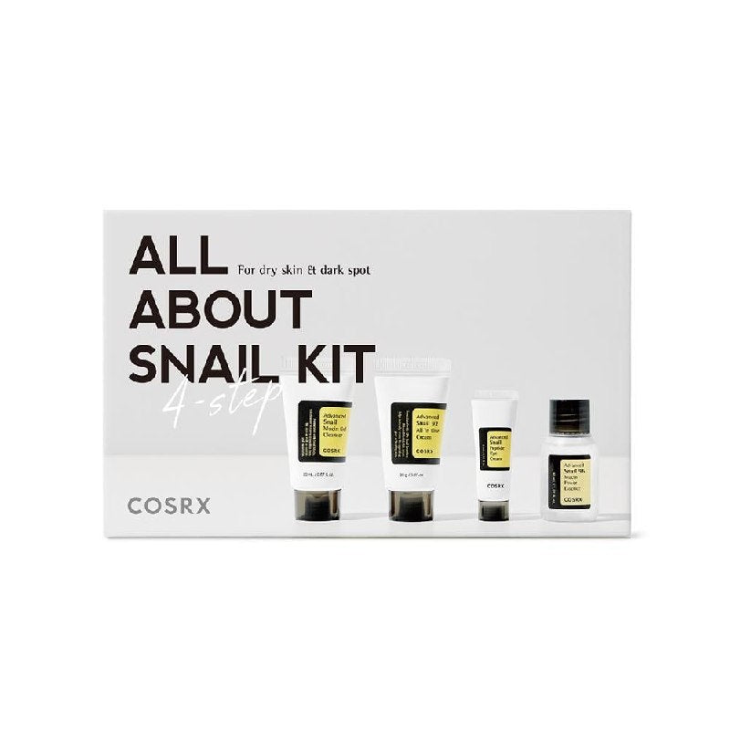 مجموعة العناية بالبشرة COSRX All About Snail Kit المكونة من 4 قطع