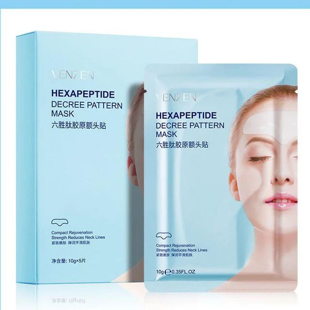 Hexapeptide قناع للوجه لترطيب وتحسين نسيج البشرة - 5 قطع
