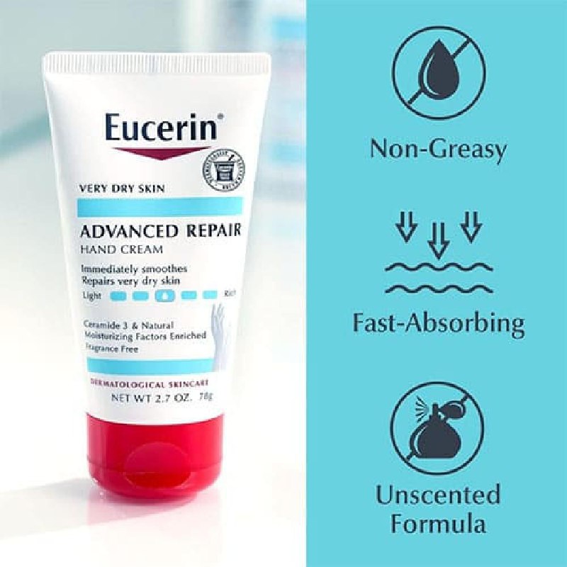 Eucerin كريم اليدين المتقدم للإصلاح للبشرة الجافة
