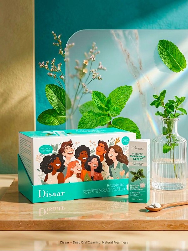 أقراص معطر فم بنكهة النعناع (12 قطعة)