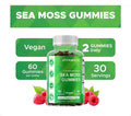علبة حلوى طحلب البحر Sea Moss Gummies من Vitamatic سعة 60 قطعة حلوى