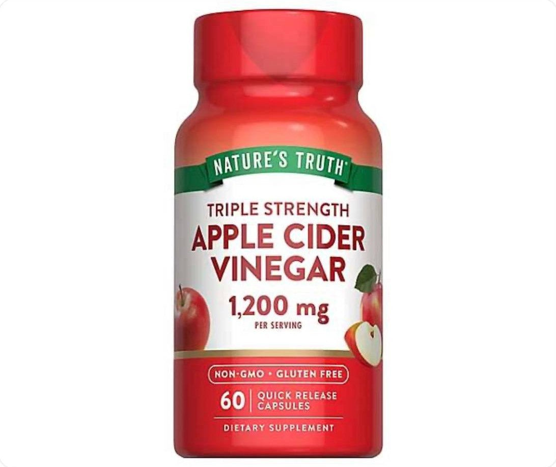 Nature's Truth خل التفاح 1200 ملغ 60 كبسولة