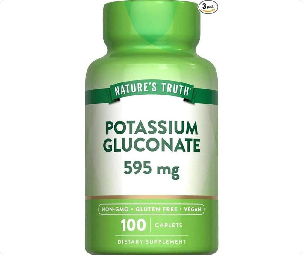 عبوة بوتاسيوم جلوكونات من Nature's Truth بقوة 595 ملغ و100 كابليت