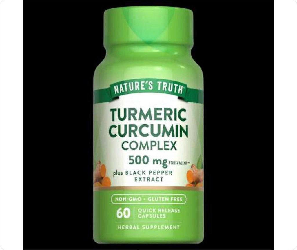 عبوة Nature's Truth مركب الكركم والكركمين 500 ملغ 60 كبسولة