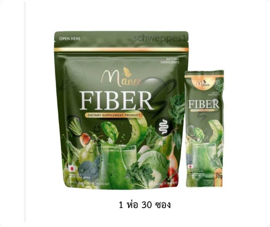 عبوة مكمل غذائي Manee Fiber S بعدد 30 كيس