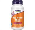 عبوة أرز الخميرة الحمراء Red Yeast Rice من NOW Foods بتركيز 600 ملغ وتحتوي على 60 كبسولة نباتية