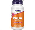 عبوة كبسولات PABA بتركيز 500 ملغ من NOW Foods تحتوي على 100 كبسولة نباتية