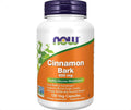 عبوة مكمل لحاء القرفة Cinnamon Bark من NOW Foods بتركيز 600 ملغ بعدد 120 كبسولة نباتية