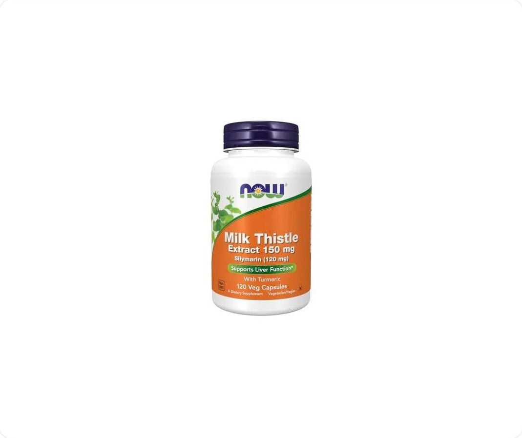 عبوة مستخلص حليب الشوك Milk Thistle Extract من NOW Foods سعة 120 كبسولة نباتية