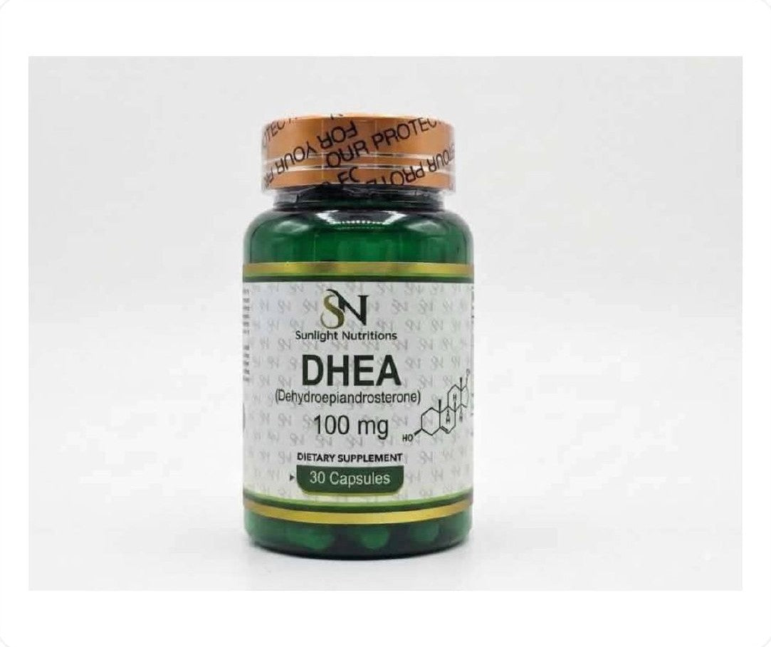 عبوة DHEA من Sunlight Nutritions بتركيز 100 ملغ 30 كبسولة