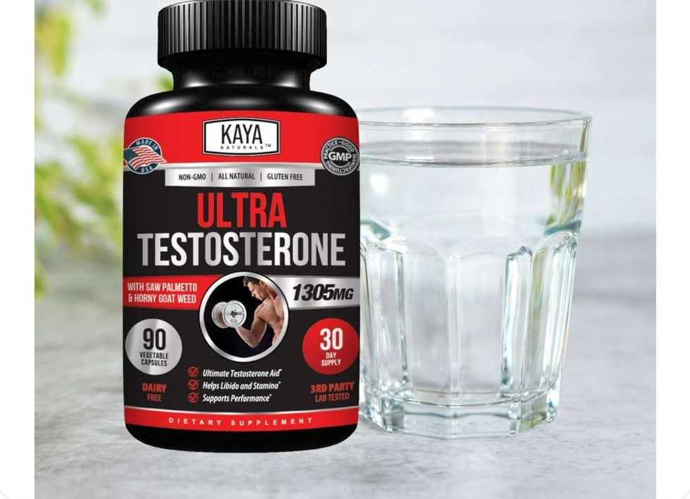 عبوة ألترا تستوستيرون Ultra Testosterone من Kaya Naturals بحجم 90 كبسولة نباتية