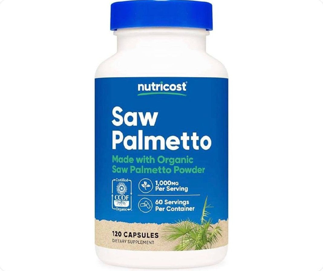 Nutricost بلميط منشاري (Saw Palmetto) 1000 ملغ للحصة – 120 كبسولة