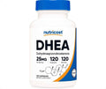 عبوة كبسولات DHEA من Nutricost بتركيز 25 ملغ وتحتوي على 120 كبسولة