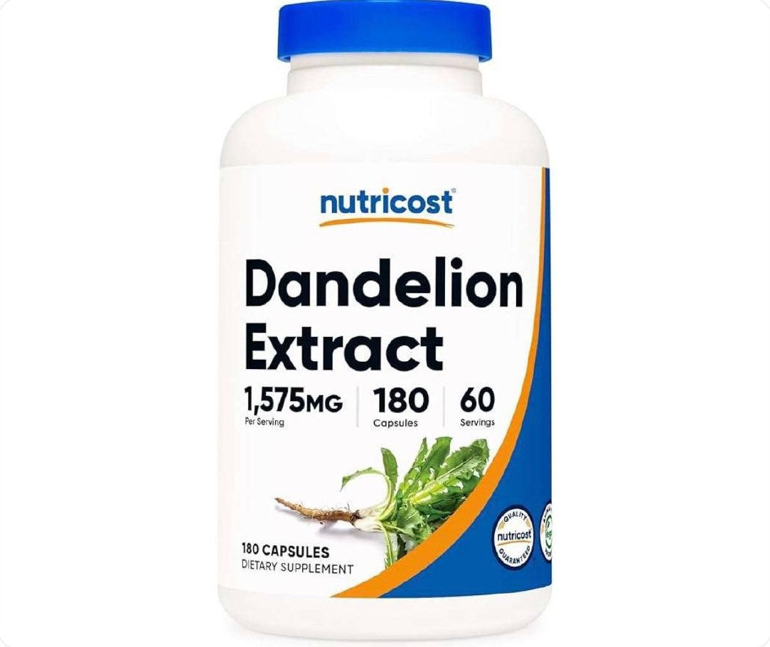 Nutricost مستخلص الهندباء 1575 ملغ 180 كبسولة