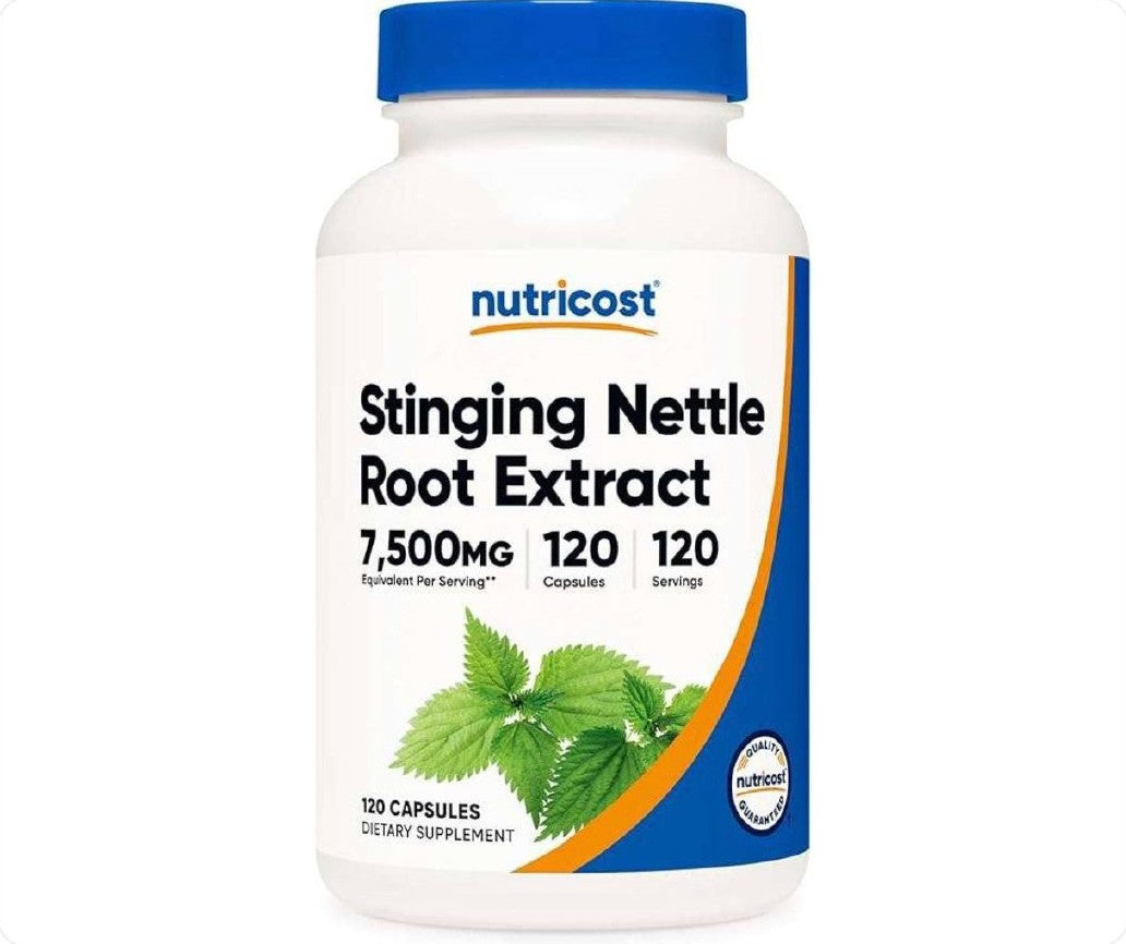 عبوة كبسولات مستخلص جذر القراص من Nutricost سعة 120 كبسولة