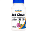 عبوة كبسولات خلاصة النفل الأحمر Red Clover من Nutricost تحتوي على 120 كبسولة
