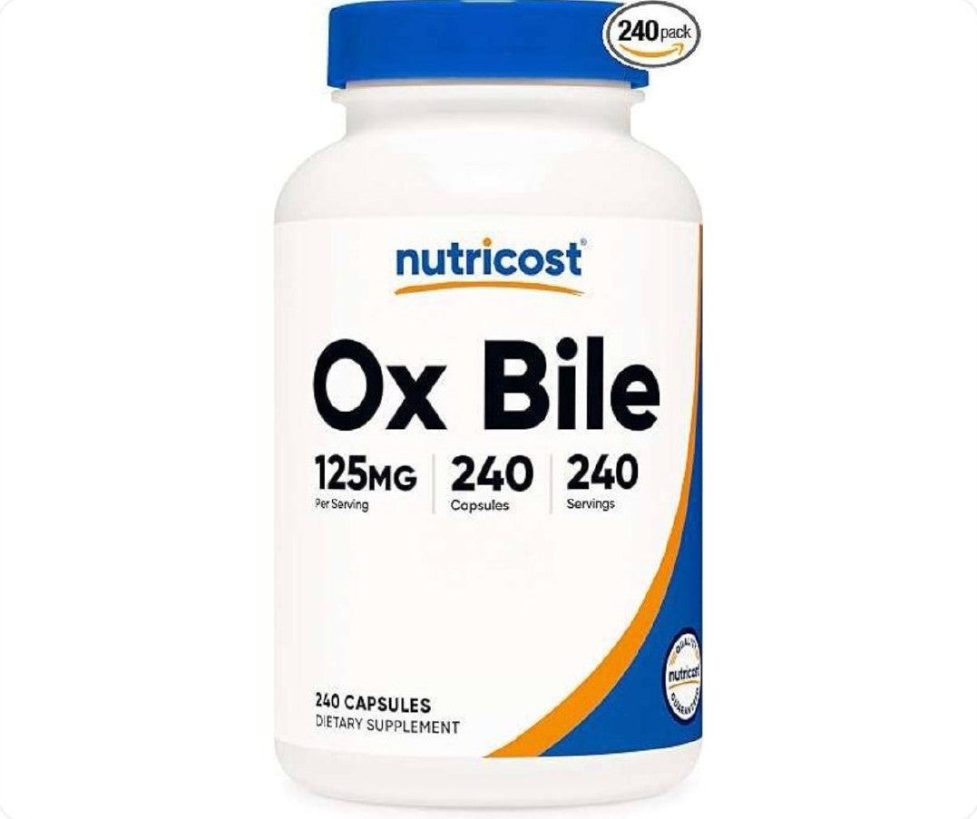 Nutricost مرارة البقر (Ox Bile) 125 ملغ
