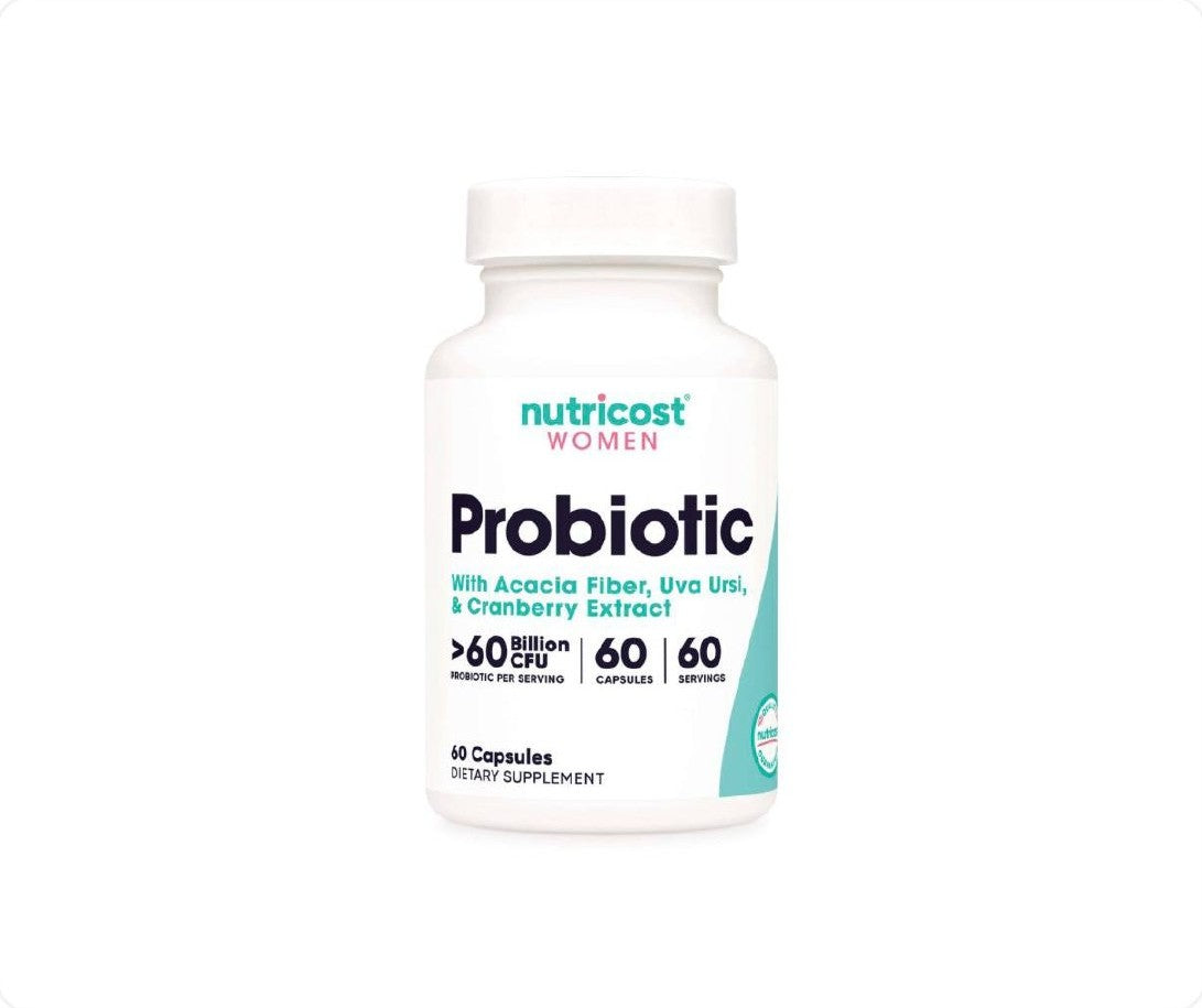 عبوة مكمل بروبيوتيك للنساء من Nutricost سعة 60 كبسولة