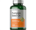 عبوة زيت بذور اليقطين Horbäach Pumpkin Seed Oil تركيز 3000 ملغ 120 كبسولة هلامية