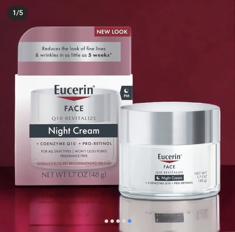 Eucerin كريم ليلي لترطيب وتجديد البشرة