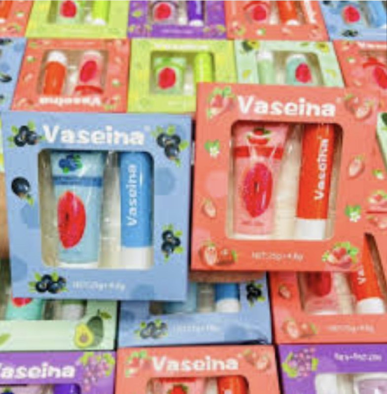 Vaseline مرطب شفاه مزدوج - درزن 12 قطعة