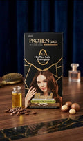 PROTIEN GOLD شامبو تنظيف وصبغ الشعر والشيب باللون القهوائي