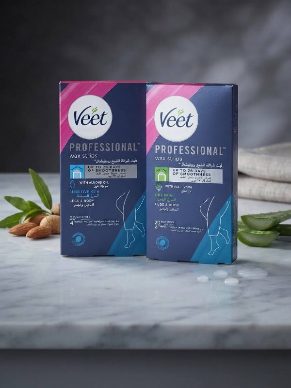 Veet شرائح إزالة الشعر للبشرة الجافة والحساسة