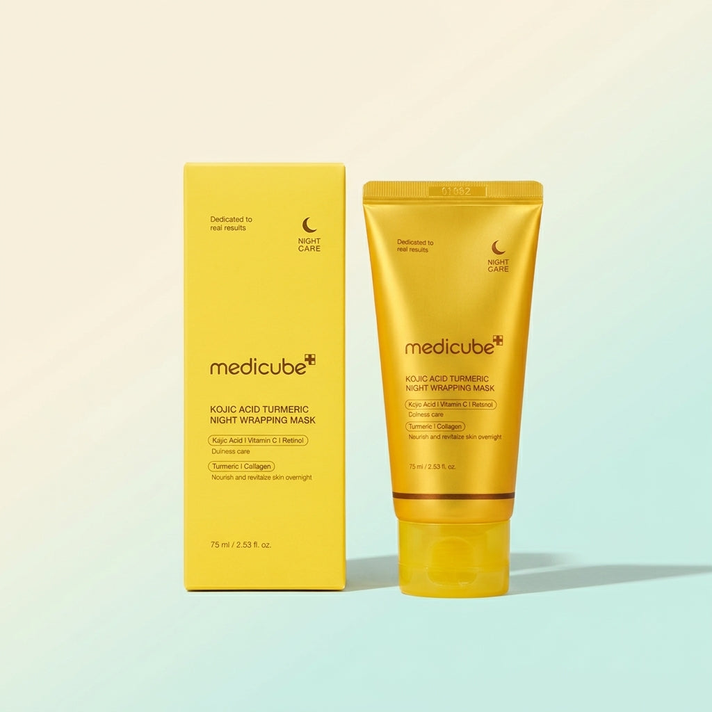 Medicube ماسك ليلي للوجه بحمض الكوجيك والكركم