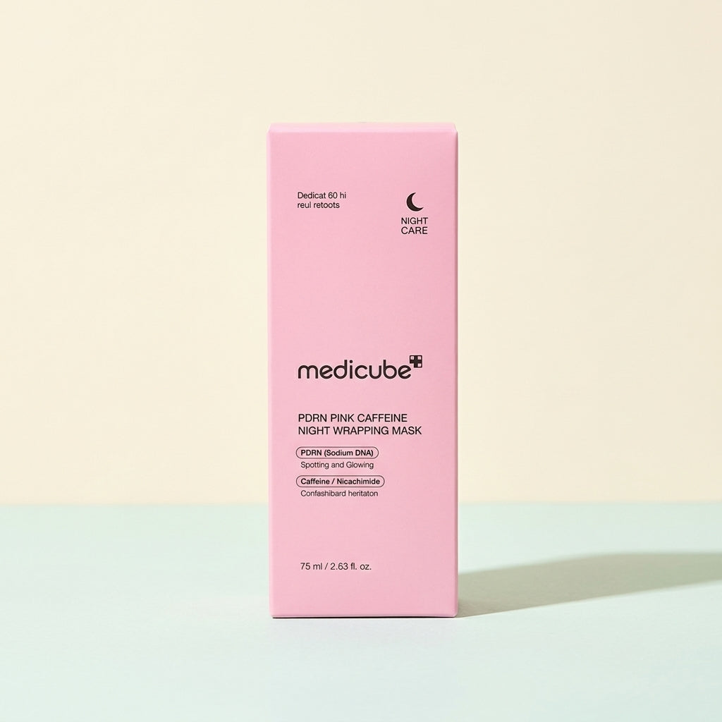 قناع ليلي Medicube PDRN Pink Caffeine Night Wrapping Mask