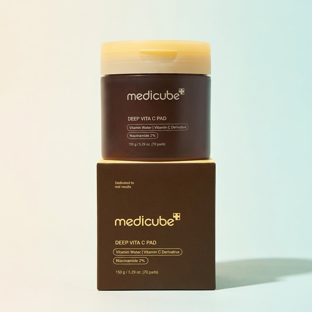 Medicube Deep Vita C Pad وسادات قطنية لتفتيح وتنعيم البشرة