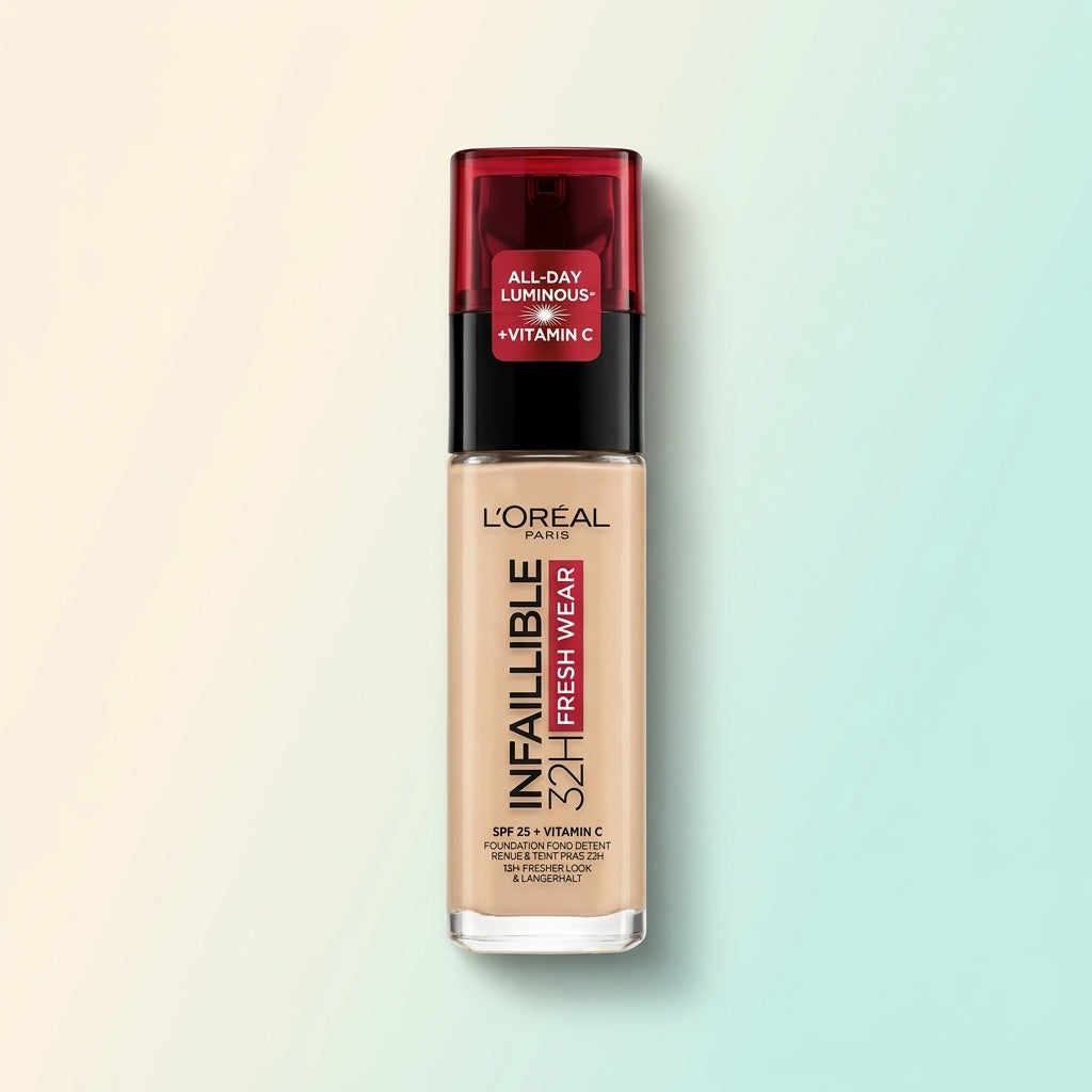 كريم أساس لوريال L'Oreal زجاج متوفر بعدة درجات