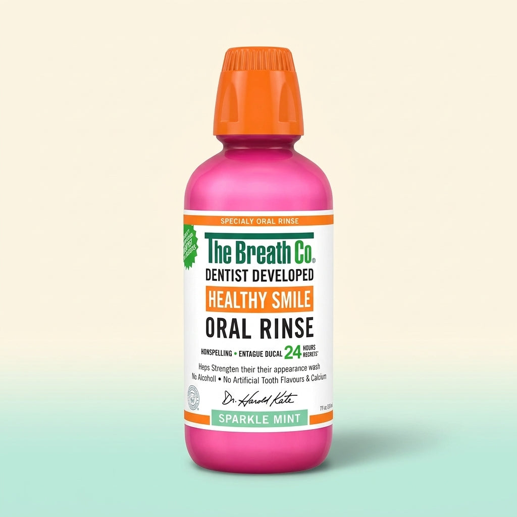 The Breath Co غسول الفم المنعش بنكهة النعناع الطبيعية