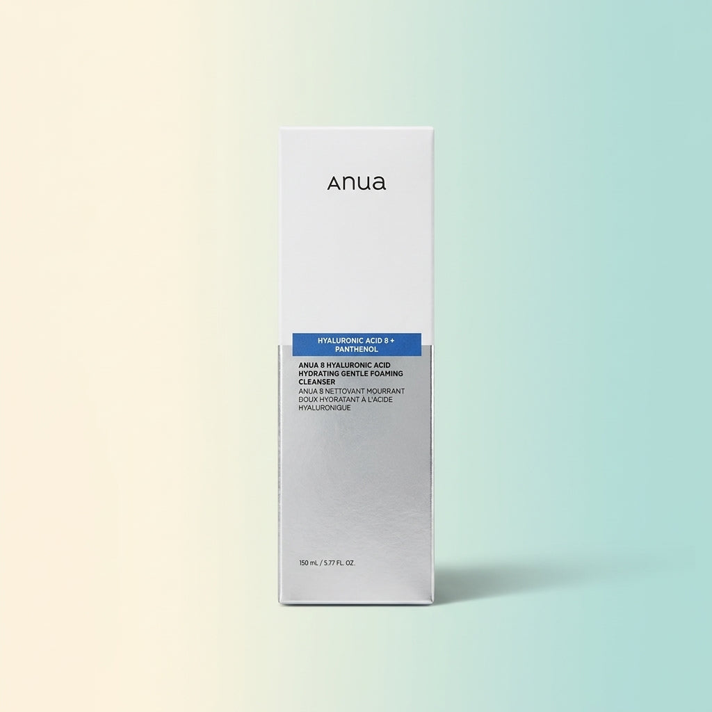 غسول رغوي مرطب للوجه بحمض الهيالورونيك والزنك من Anua - 150 مل