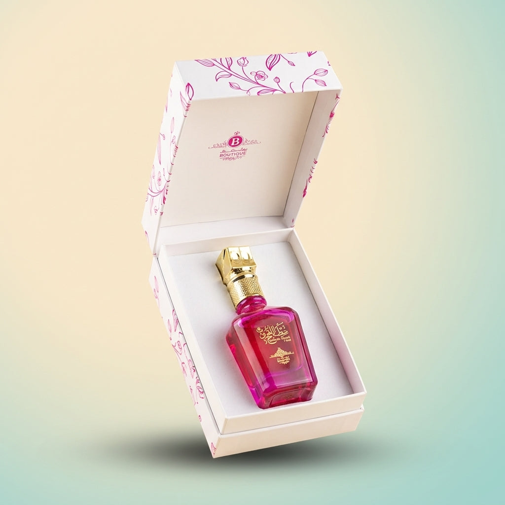عطر مفتاح القلوب الوردي برائحة البودرة من بوتيكي