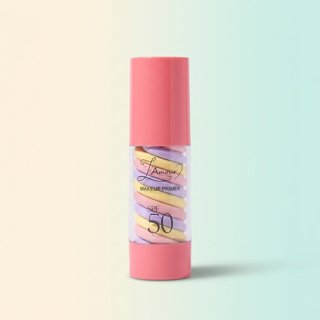 برايمر ثلاثي الألوان مع واقي شمس SPF 50 من LAMOUR