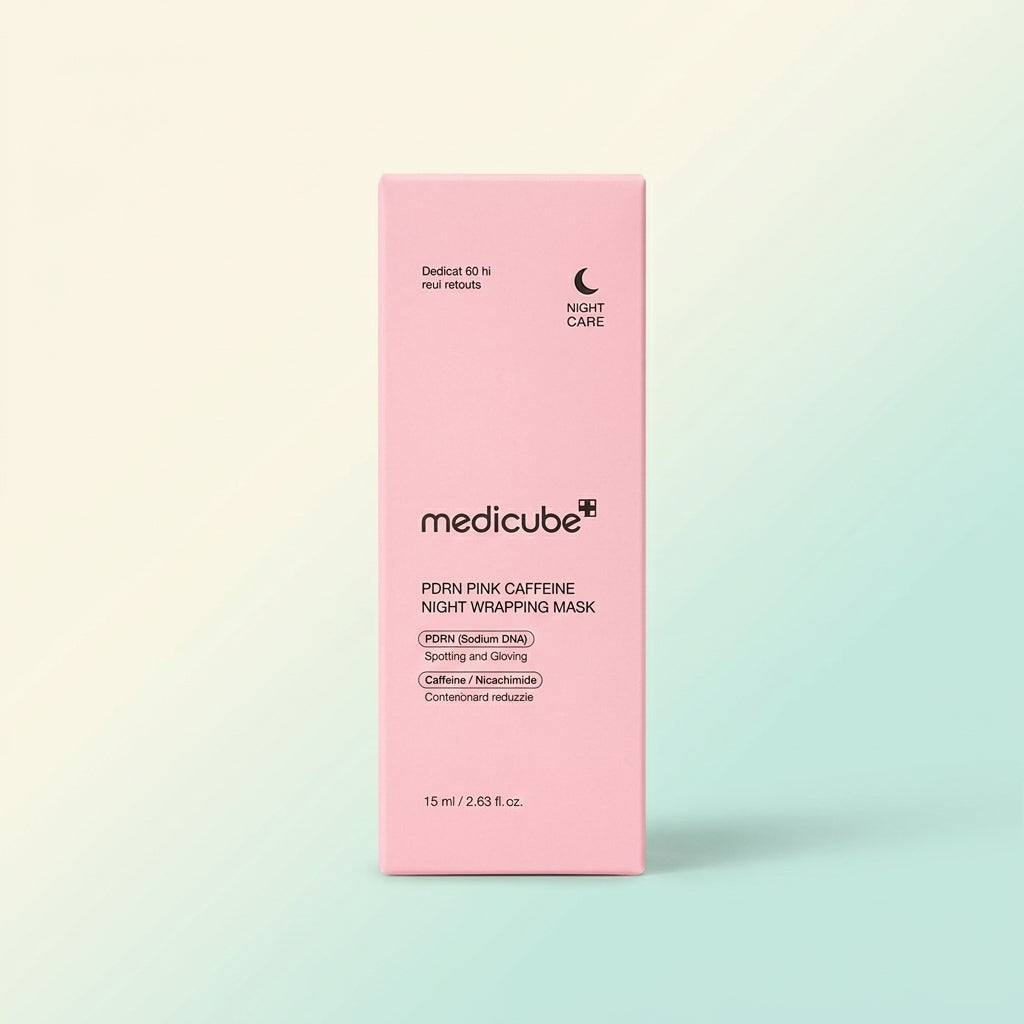 قناع ليلي PDRN Pink Caffeine Night Wrapping Mask من Medicube