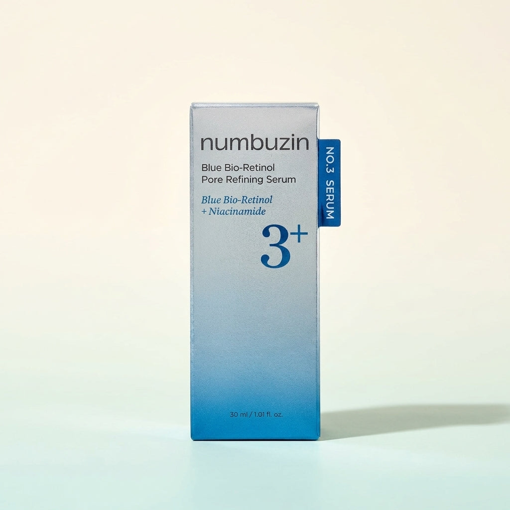 سيروم Numbuzin No.3 Blue Bio-Retinol لتقليص المسام وتنعيم البشرة