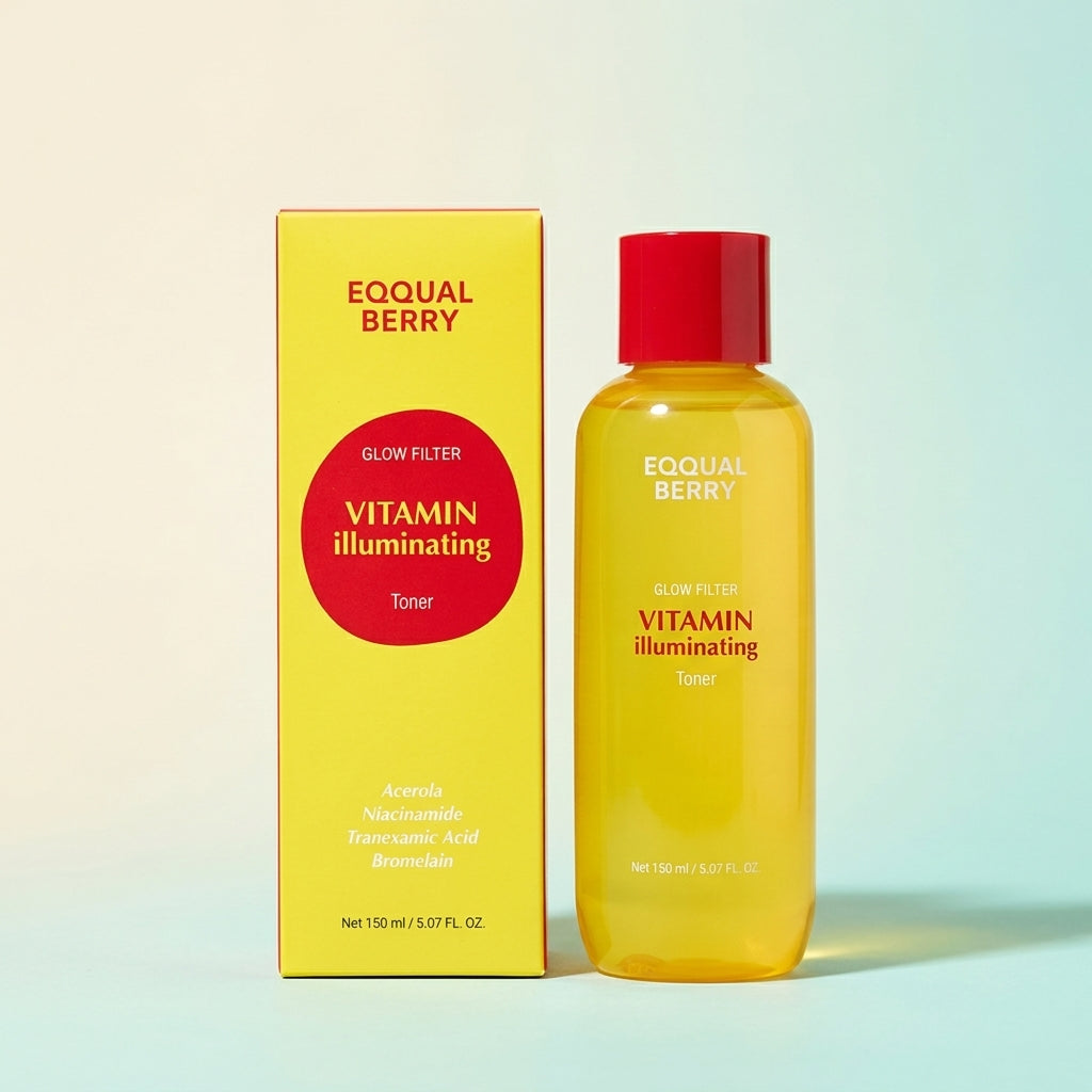 تونر Eqqual Berry Glow Filter Vitamin Illuminating لتفتيح البشرة