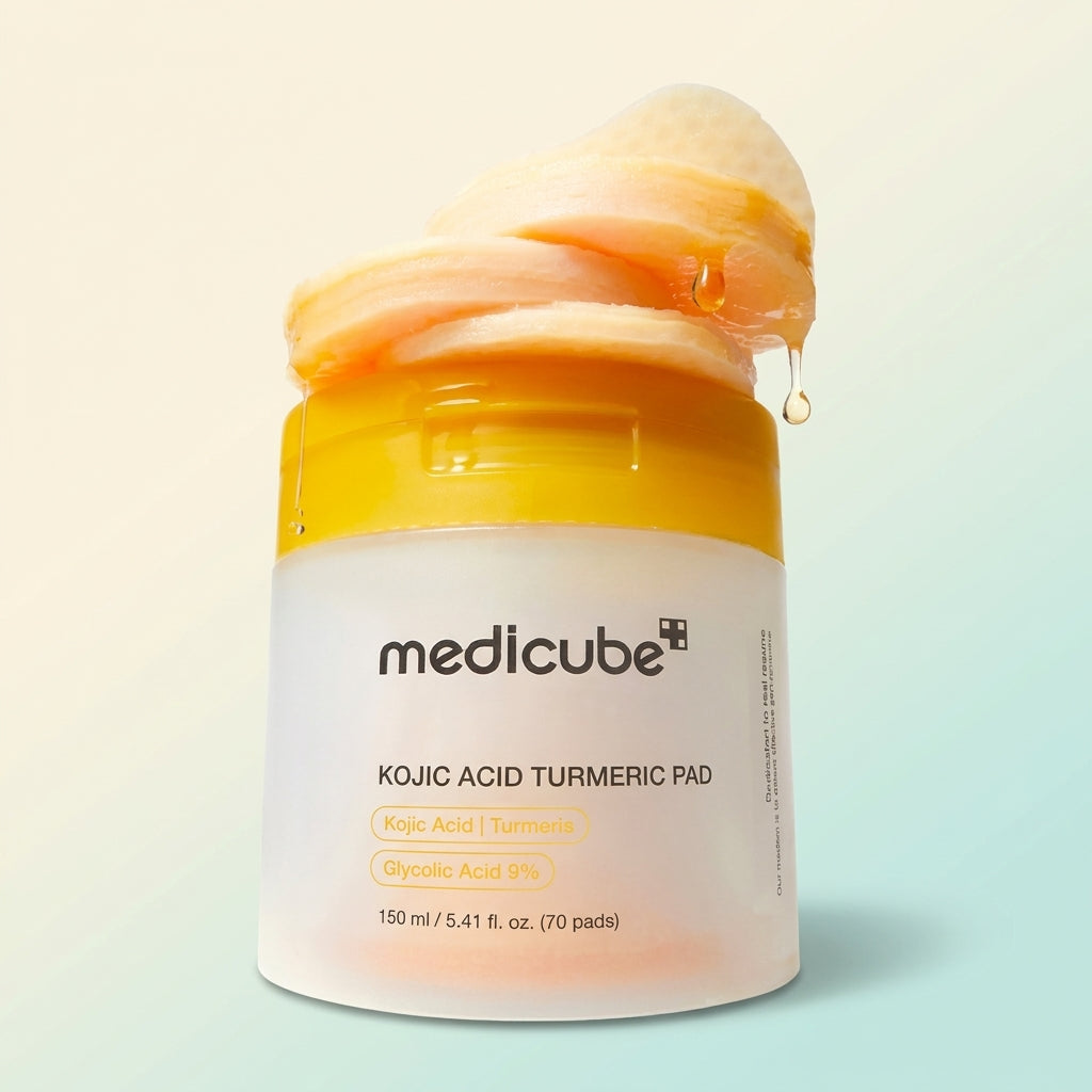 وسائد كوجيك أسيد والكركم لتفتيح وتوحيد لون البشرة من Medicube