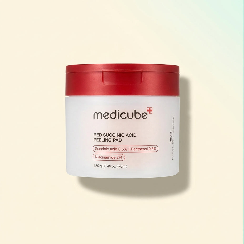 Medicube Red Succinic Acid Peeling Pad بادات تقشير وتجديد البشرة