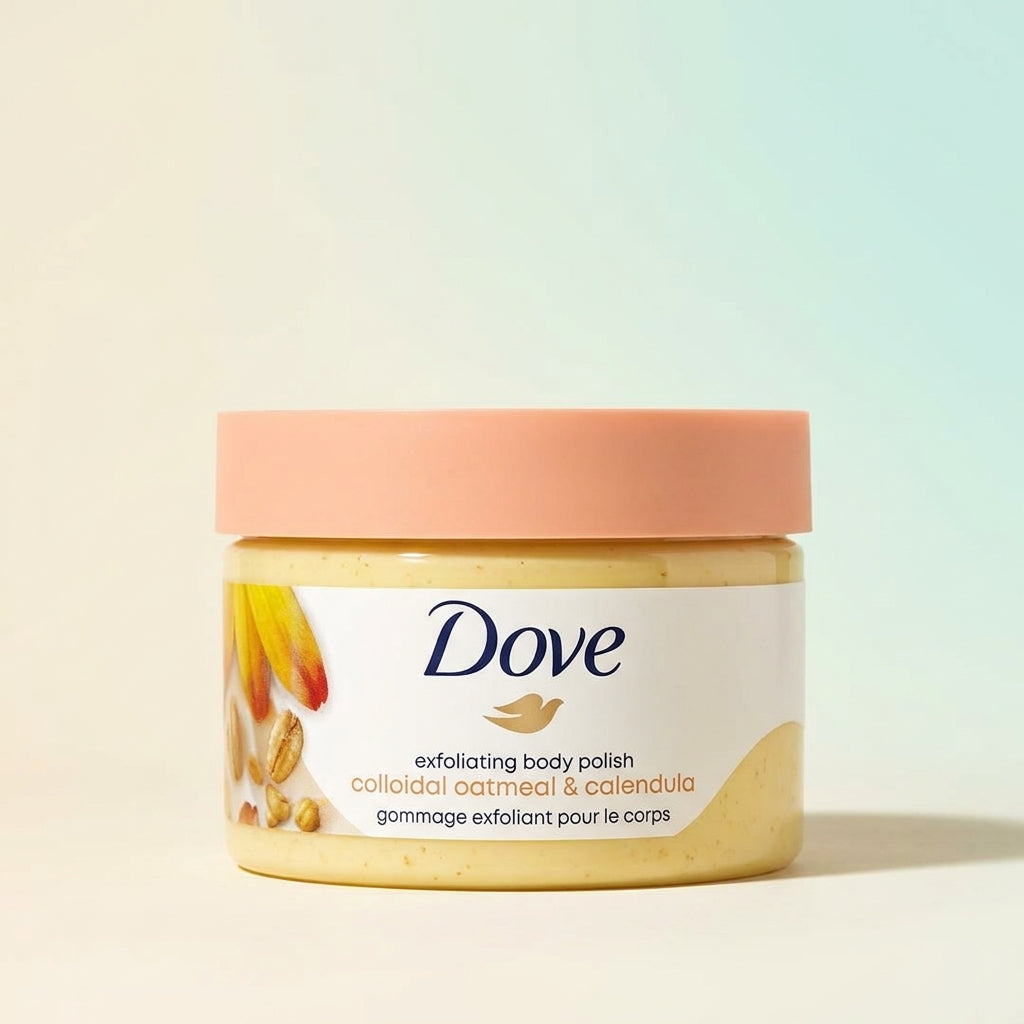 Dove مقشر وسكراب للجسم بخلاصة جوز الهند واللافندر واللوز