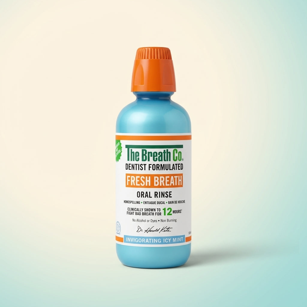 The Breath Co غسول الفم المنعش بنكهة النعناع الطبيعية