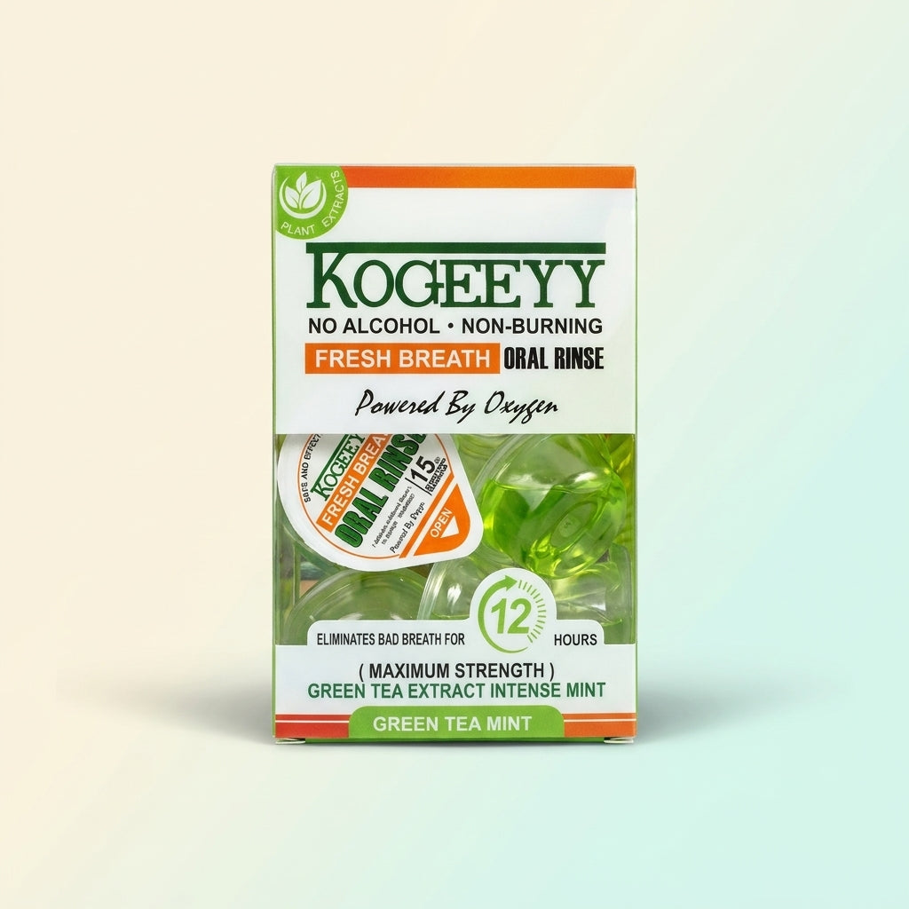 كبسولات غسول الفم KOGEEYY Fresh Breath Oral Rinse لنفَس منعش