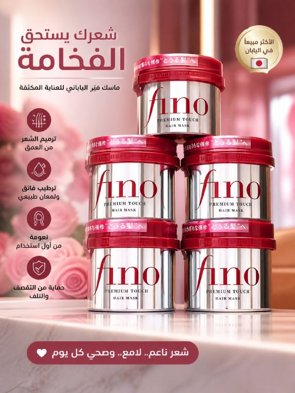 معالج الشعر فينو Fino لشعر ناعم